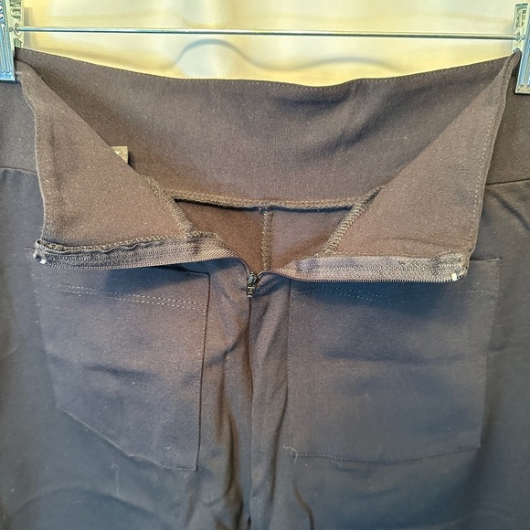 Brigitte Brianna Sexy Modest Size M Women’s Pants Black Wide Leg Zip Back - Picture 6 of 10